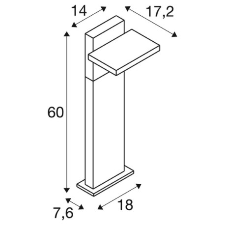 Lampadaire extérieur hybrid solaire ABRIDOR 60 anthracite - SLV 1008543