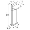 Lampadaire extérieur hybrid solaire ABRIDOR 60 anthracite - SLV 1008543