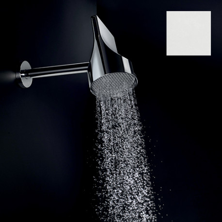 Set pomme de tête 100mm orientable blanc mat Apice Spot - Bossini HH1000045