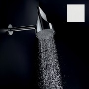 Set pomme de tête 100mm orientable blanc mat Apice Spot - Bossini HH1000045