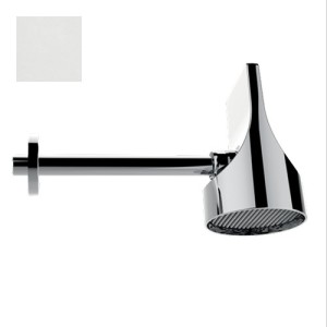 Set pomme de tête 100mm orientable blanc mat Apice Spot - Bossini HH1000045