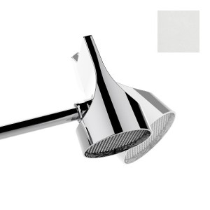 Set pomme de tête 100mm orientable blanc mat Apice Spot - Bossini HH1000045