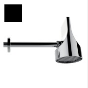 Set pomme de tête 100mm orientable noir mat Apice Spot - Bossini HH1000073