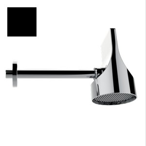 Set pomme de tête 100mm orientable noir mat Apice Spot - Bossini HH1000073