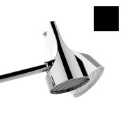 Set pomme de tête 100mm orientable noir mat Apice Spot - Bossini HH1000073