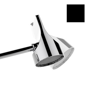 Set pomme de tête 100mm orientable noir mat Apice Spot - Bossini HH1000073