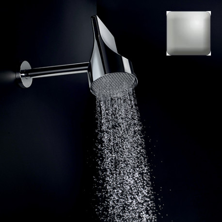 Set pomme de tête 100mm orientable nickel satiné Apice Spot - Bossini HH1000094