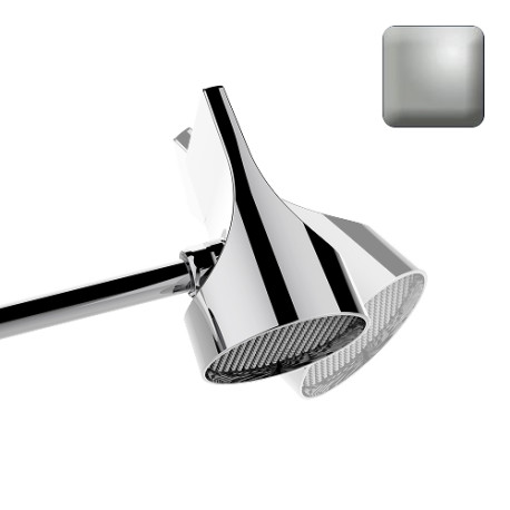 Set pomme de tête 100mm orientable nickel satiné Apice Spot - Bossini HH1000094