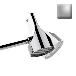 Set pomme de tête 100mm orientable nickel satiné Apice Spot - Bossini HH1000094