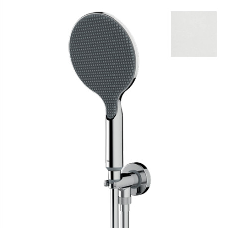 Ensemble pomme de douche et prise d'eau blanc mat Apice - Bossini CE3002C045