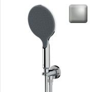 Ensemble pomme de douche et prise d'eau nickel satiné Apice - Bossini CE3002C094