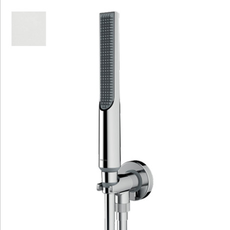 Ensemble douchette et prise d'eau blanc mat Apice - Bossini CE3004C045