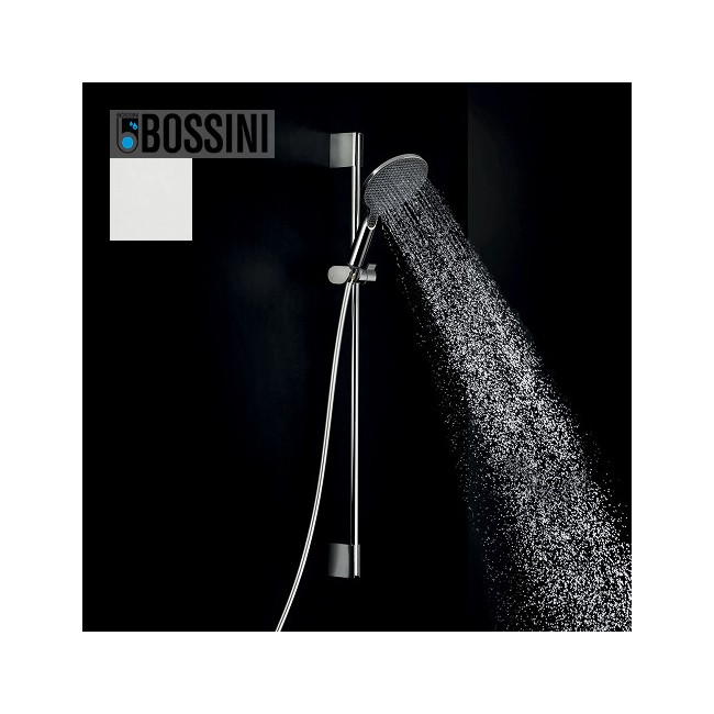 Ensemble barre de douche et pomme de douche blanc mat Apice - Bossini DA5059045