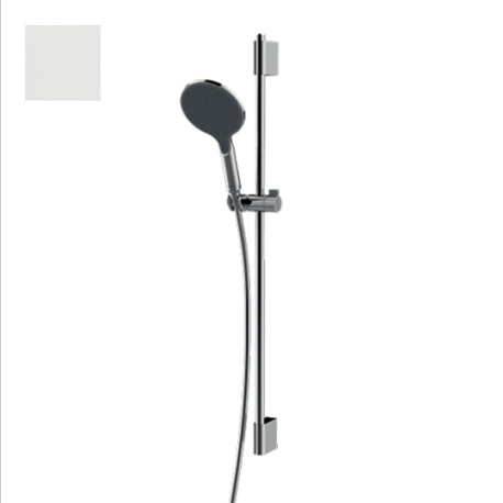 Ensemble barre de douche et pomme de douche blanc mat Apice - Bossini DA5059045