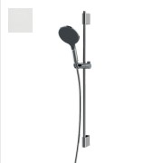 Ensemble barre de douche et pomme de douche blanc mat Apice - Bossini DA5059045