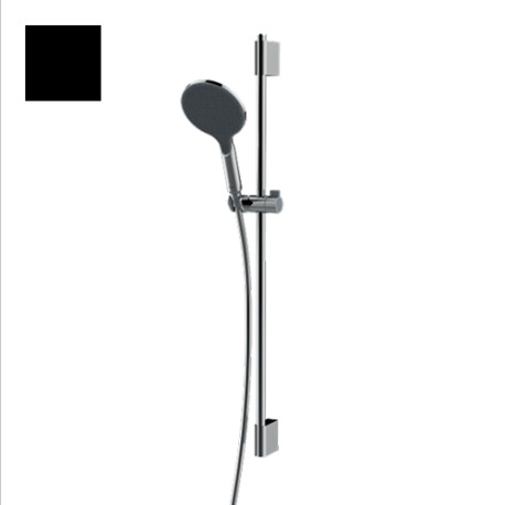 Ensemble barre de douche et pomme de douche noir mat Apice - Bossini DA5059073