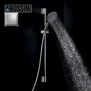 Ensemble barre de douche et pomme de douche nickel satiné Apice - Bossini DA5059094