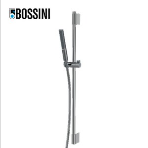 Ensemble barre de douche ronde et douchette chromé Apice - Bossini DA5061030