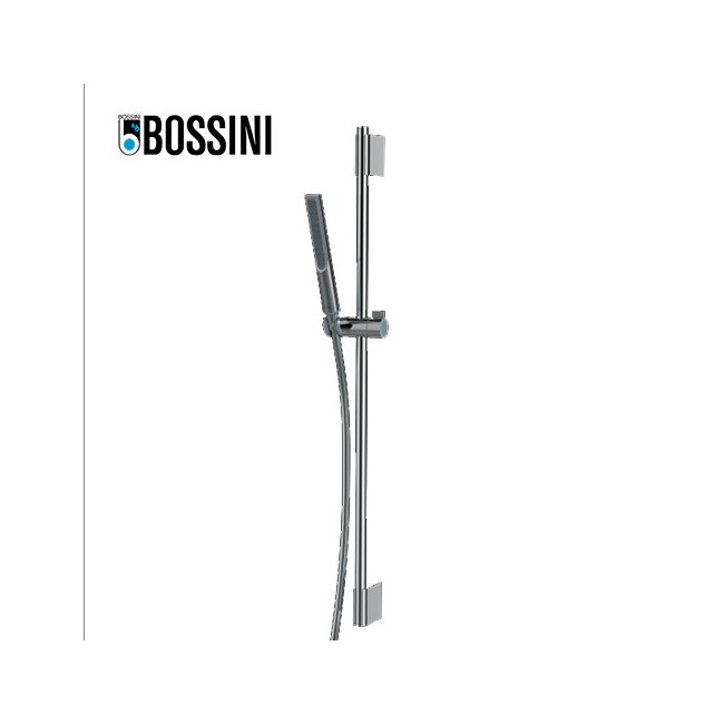 Ensemble barre de douche ronde et douchette chromé Apice - Bossini DA5061030