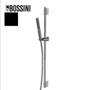 Ensemble barre de douche ronde et douchette noir mat Apice - Bossini DA5061073