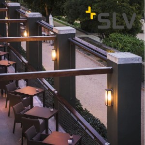 Applique extérieure E27 MERIDIAN BOX anthracite - SLV 230655