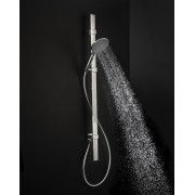 Ensemble barre de douche plate et pomme de douche chromé Apice - Bossini D48086030