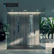 Ensemble barre de douche plate et pomme de douche chromé Apice - Bossini D48086030