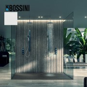 Ensemble barre de douche plate et pomme de douche blanc mat Apice - Bossini D48086045