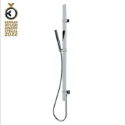 Ensemble barre de douche plate et douchette chromé Apice - Bossini D48088030