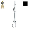 Ensemble barre de douche plate et douchette noir mat Apice - Bossini D48088073