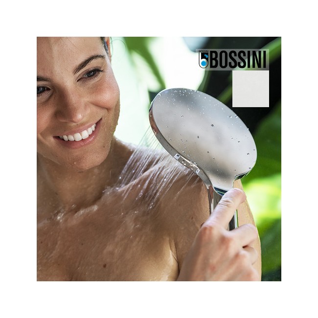 Pomme de douche ronde 140mm blanc mat Apice - Bossini B00900045