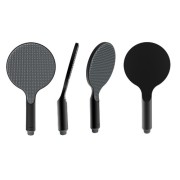 Pomme de douche ronde 140mm noir mat Apice - Bossini B00900073