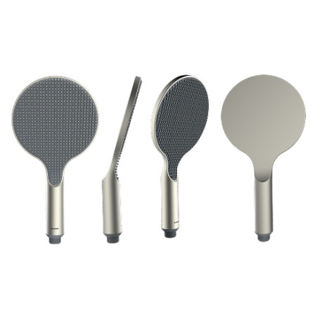 Pomme de douche ronde 140mm nickel satiné Apice - Bossini B00900094