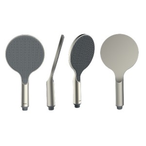 Pomme de douche ronde 140mm nickel satiné Apice - Bossini B00900094