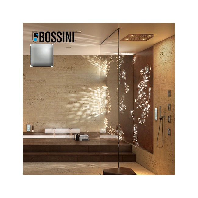Plafond de douche pour chromothérapie inox mat brossé Dream - Bossini H389050075