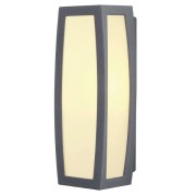 Appliques extérieures avec détecteur MERIDIAN BOX SENSOR applique anthracite E27 max 25W détecteur de mouvement - SLV 230085 