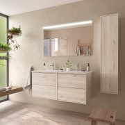 Ensemble Salle De Bains Optimus 120 4 Tiroirs Chêne Naturel - SALGAR 104618 
