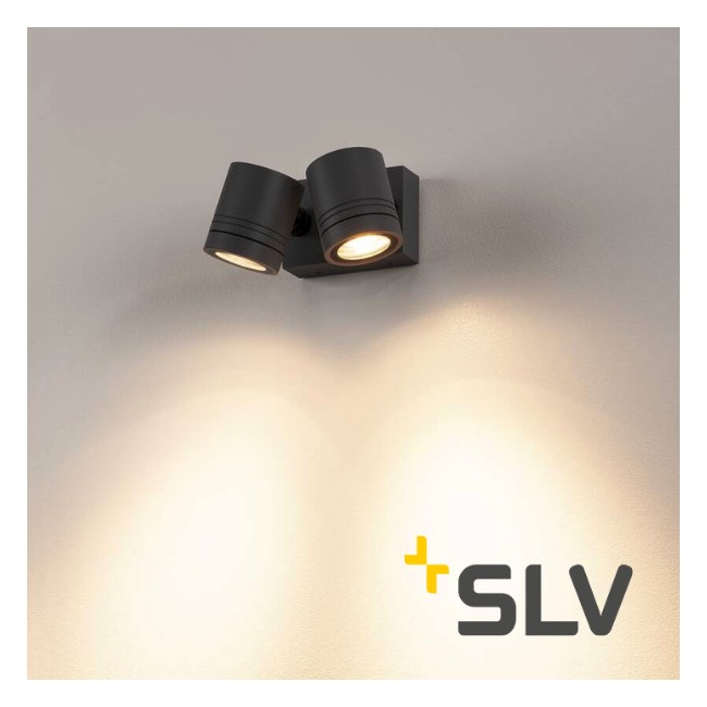 Applique MYRA 2 spots GU10 anthracite - SLV 233095