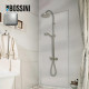Mélangeur kit colonne de douche murale inverseur Liberty Line nickel satiné - Bossini L01201094