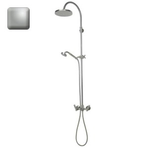 Mélangeur kit colonne de douche murale inverseur Liberty Line nickel satiné - Bossini L01201094