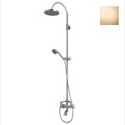 Mélangeur kit colonne bain-douche mural inverseur or Liberty Line - Bossini L01203021