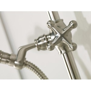 Mélangeur kit colonne bain-douche mural inverseur chromé Liberty Line - Bossini L01203030