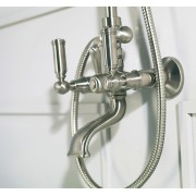 Mélangeur kit colonne bain-douche mural inverseur chromé Liberty Line - Bossini L01203030