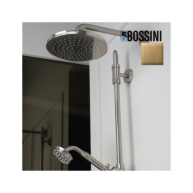 Pomme de tête 210mm et bras de fixation mural bronze Liberty Line - Bossini H27740G022