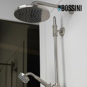 Pomme de tête 210mm et bras de fixation mural chromé Liberty Line - Bossini H27740G030