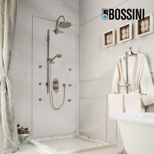 Ensemble barre de douche 110cm chromé Liberty Line - Bossini D19001030