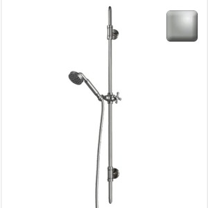 Ensemble barre de douche 110cm nickel satiné Liberty Line - Bossini D19001094