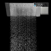 Kit plafond de douche rectangulaire inox brossé Dream Flat - Bossini H383910075