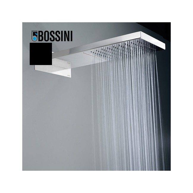 Douche de tête murale rectangulaire noir mat Manhattan - Bossini I00570073