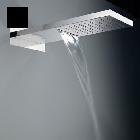 Douche de tête murale rectangulaire noir mat Manhattan - Bossini I00570073